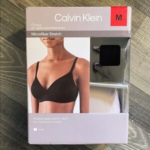 Calvin Klein Black and White Wirefree Bra Set